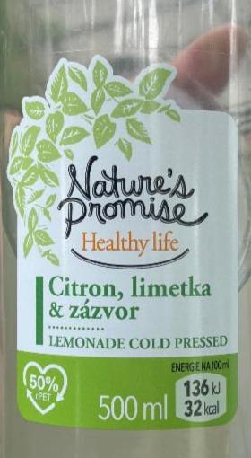 Фото - Лимонад холодного віджиму Лимон-лайм-імбир Limonada Nature's Promise