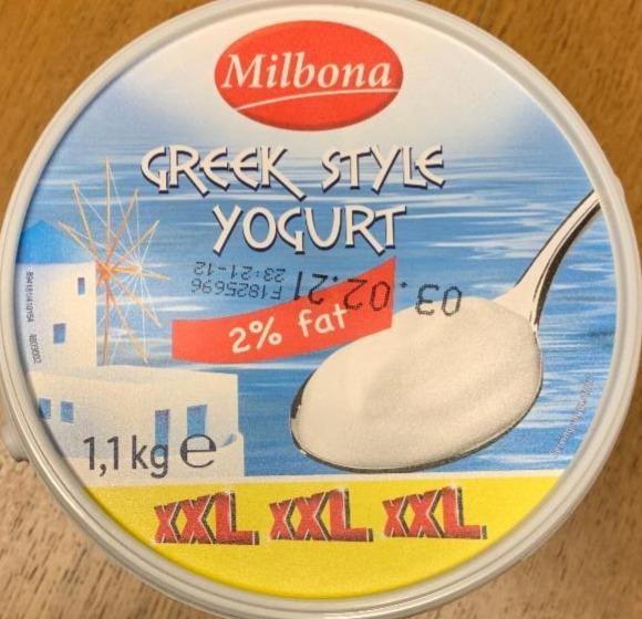 Фото - Грецький йогурт Yogos 2% жиру Milbona