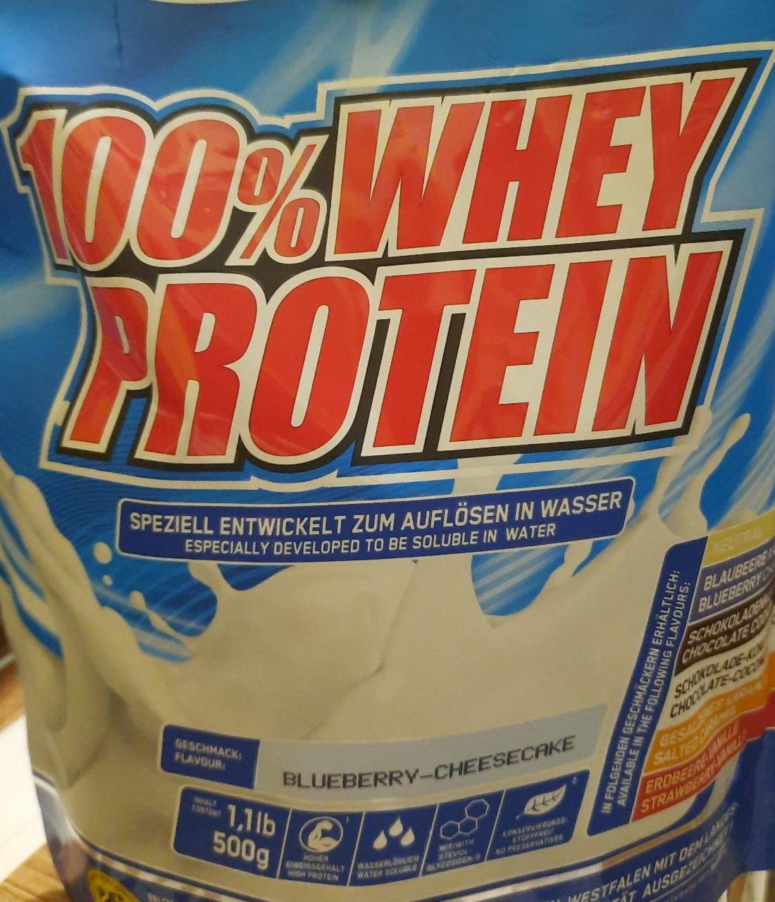 Фото - Протеїн 100% Whey Protein blueberry-cheesecake IronMaxx