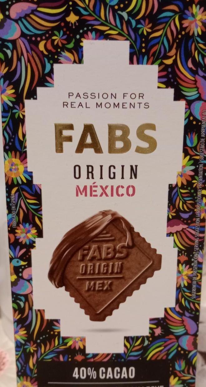 Фото - Origin México 40% cacao Fabs