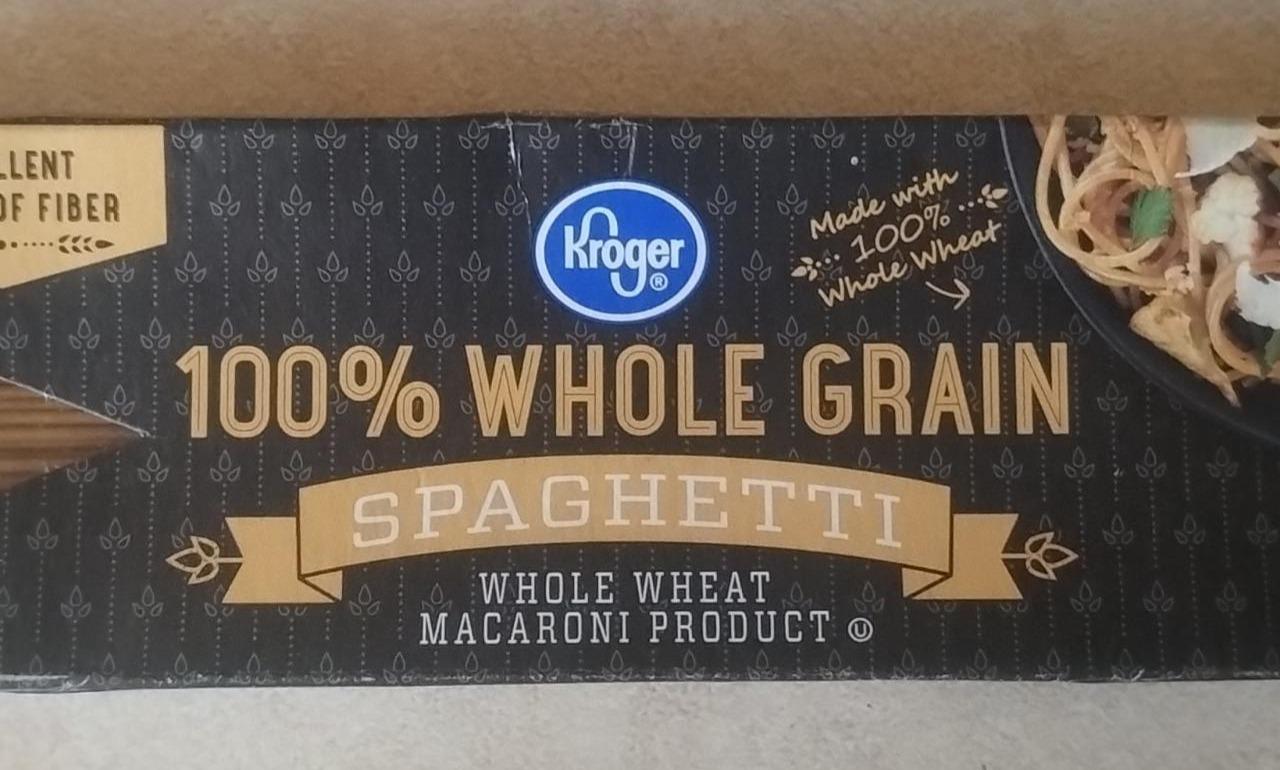 Фото - Спагетті Spaghetti 100% Whole Grain Kroger