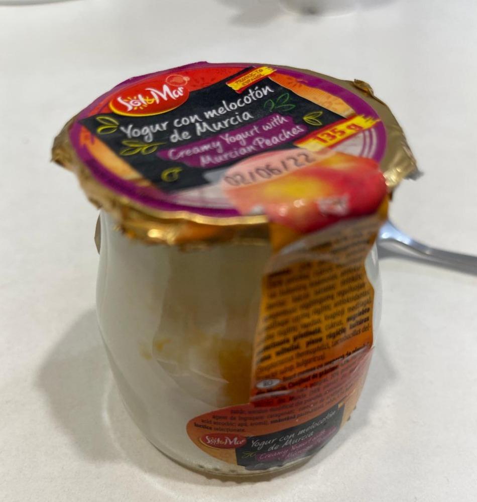 Фото - Вершковий йогурт з персиками 4.1% Sol&Mar