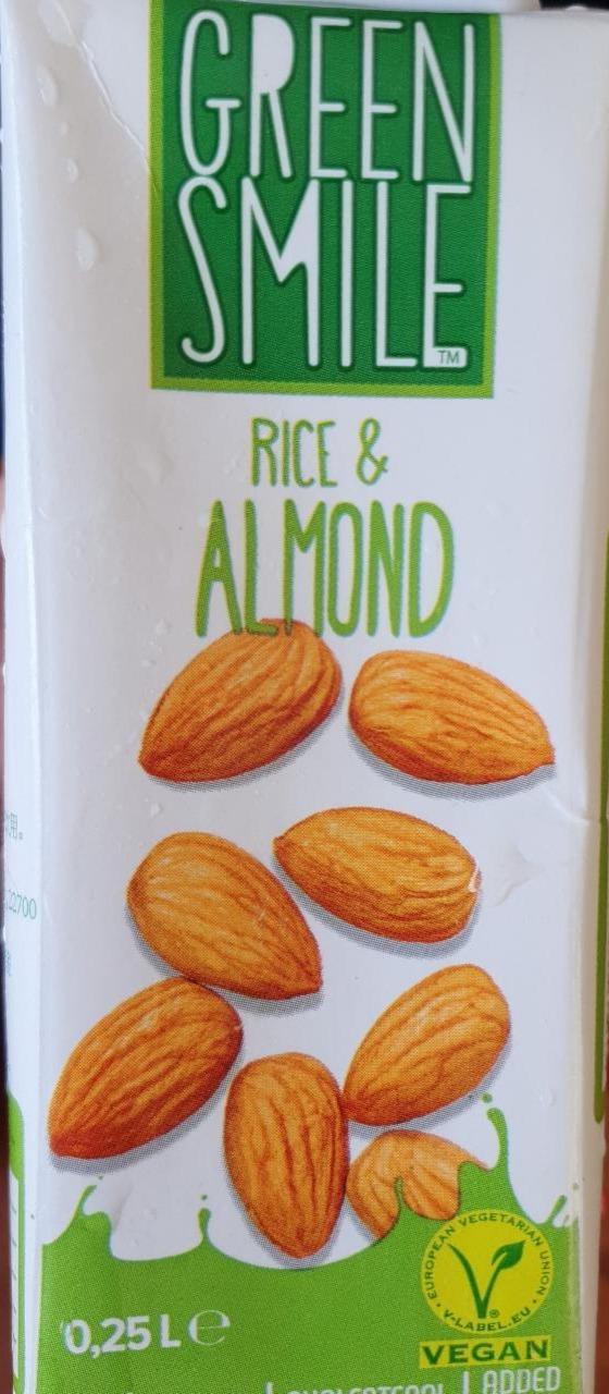 Фото - Напій рисовий 1.5% ультрапастеризований Rice&Almond Green Smil