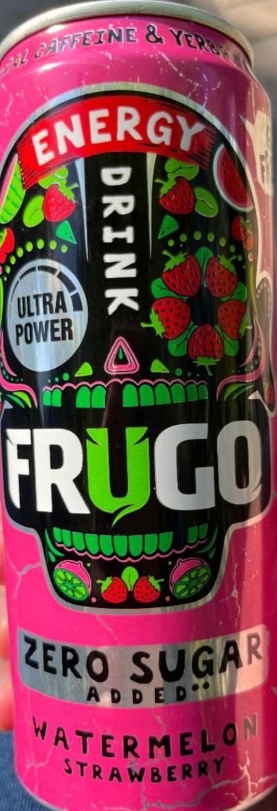 Фото - Напій безалкогольний енергетичний соковий зі смаком кавуна та полуниці збагачений вітамінами Пастеризований Frugo