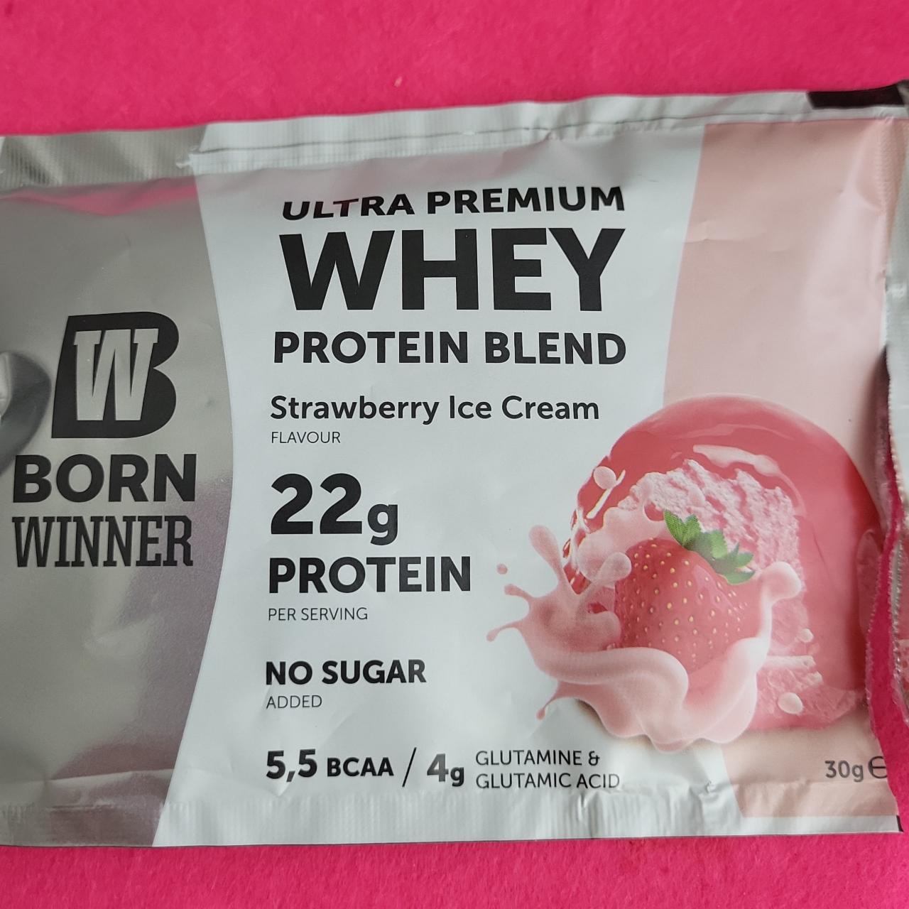 Фото - Протеїн Ultra Premium Whey Protein Blend Strawberry Ice Cream Born Winner