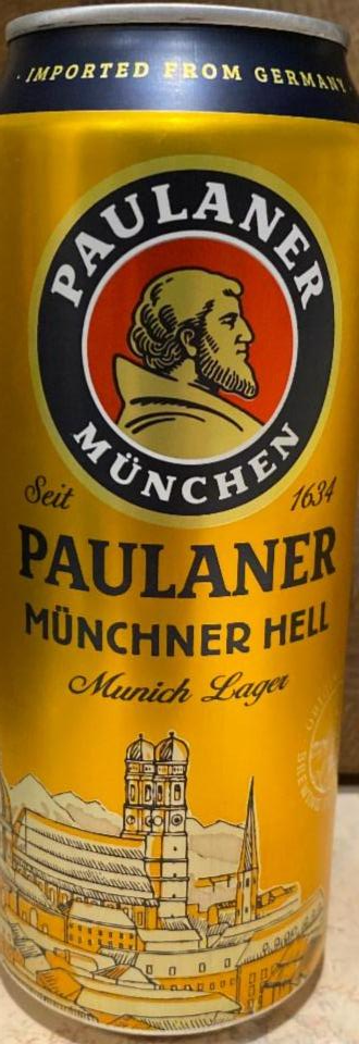 Фото - Пиво світле 4.9% пастеризоване Paulaner Original Muncher Paulaner