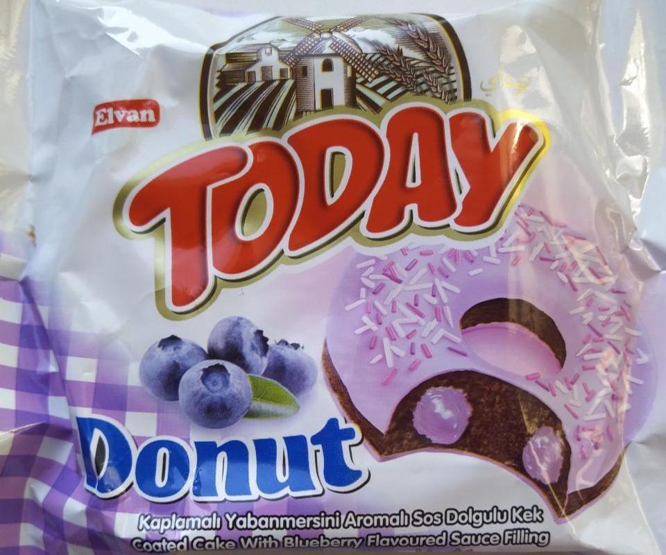 Фото - Пончик з чорницею Donut Today Elvan
