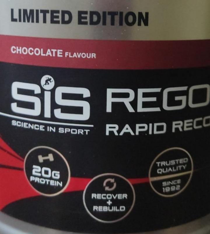 Фото - Енергетик відновлюваний вуглеводно-білковий REGO Rapid Recovery шоколад SiS