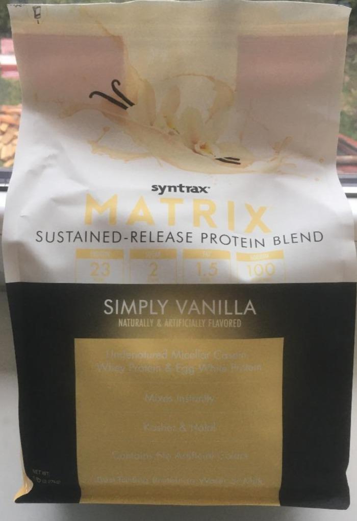 Фото - Протеїн ванільний Matrix Protein Vanilla Syntrax