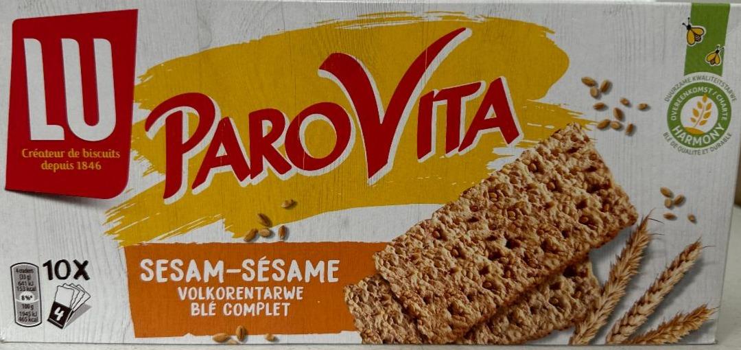 Фото - Parovita Toast Crackers Sesame Seed LU