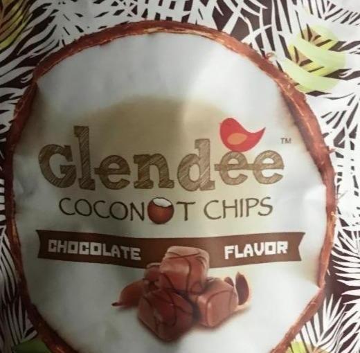 Фото - Чіпси кокосові солодкі зі смаком шоколаду Glendee