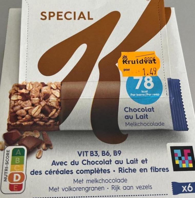 Фото - Barres de Céréales Special K Chocolat au Lait Kellogg’s special