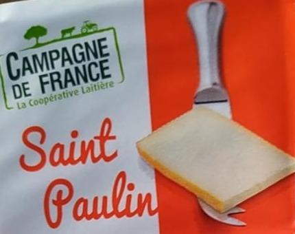 Фото - Сир Saint Paulin вершковий напівм'який французький сир із пастеризованого коров'ячого молока De France