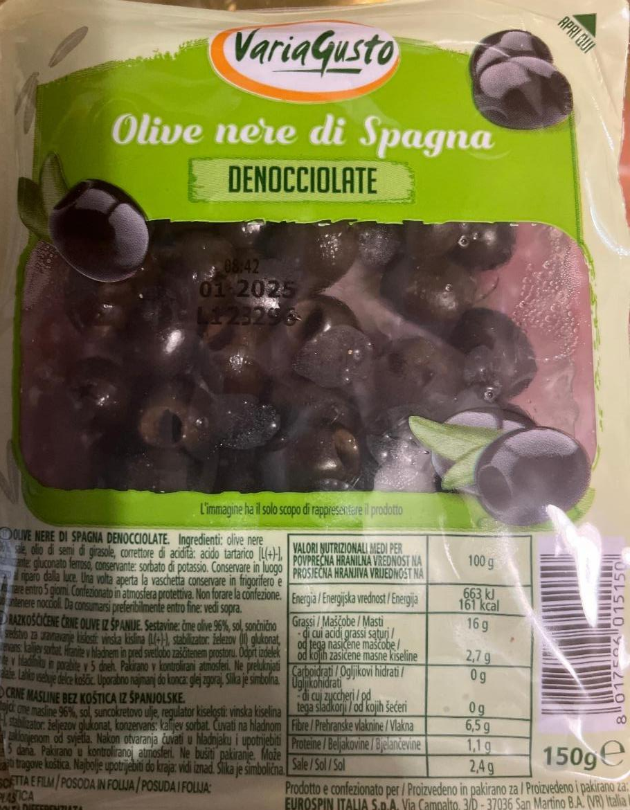 Фото - Olive nere di spagna denocciolate variagusto Eurospin