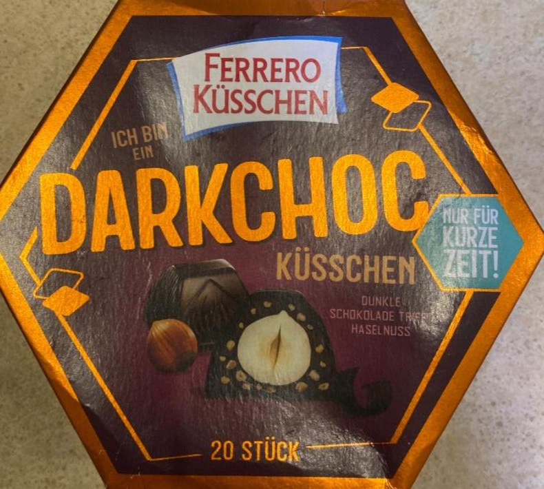 Фото - Темний шоколад Darkchoc Küsschen Ferrero