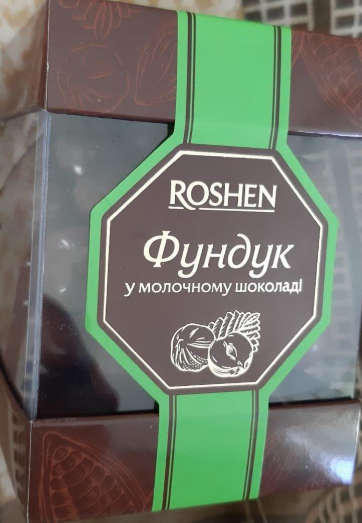 Фото - фундук у молочному шоколаді Рошен Roshen