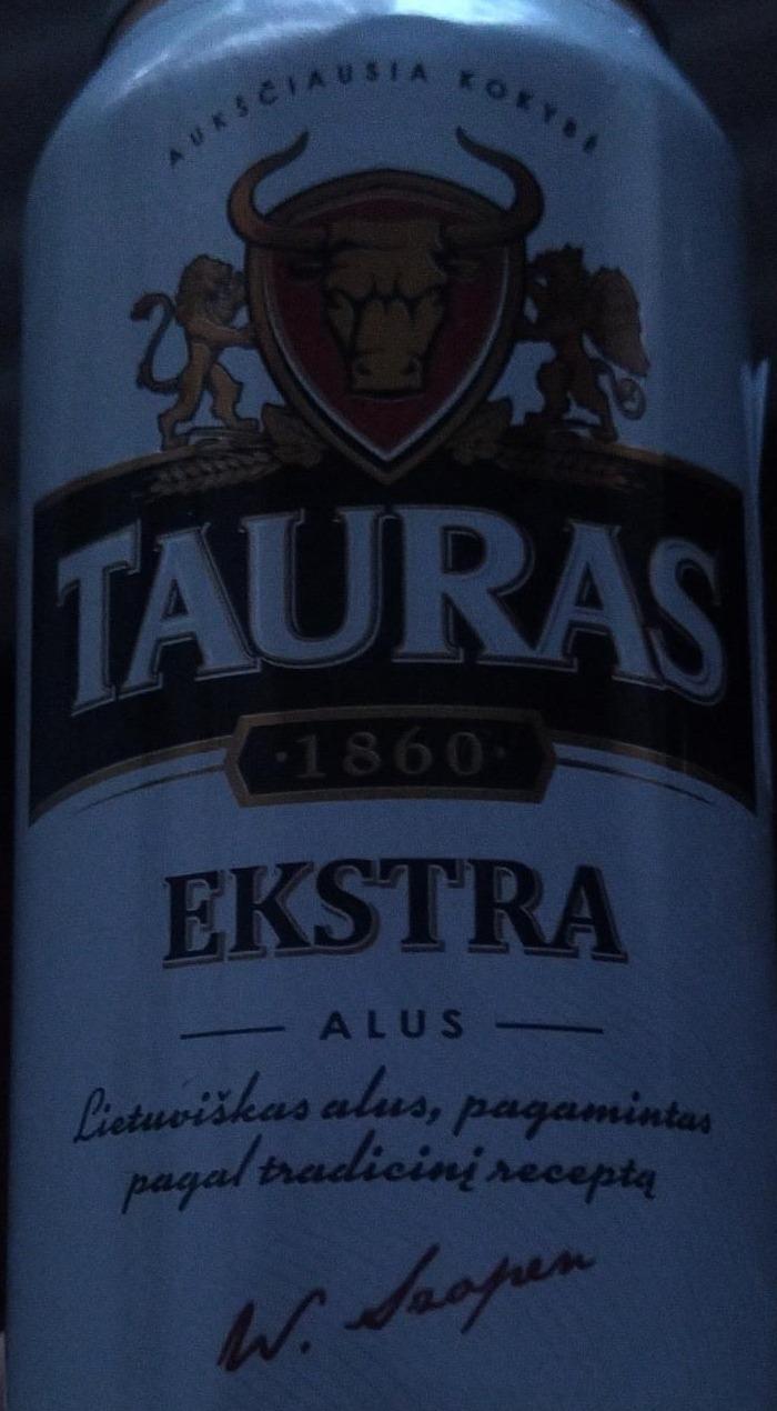 Фото - Пиво світле пастеризоване 5.2% Tauras ekstra