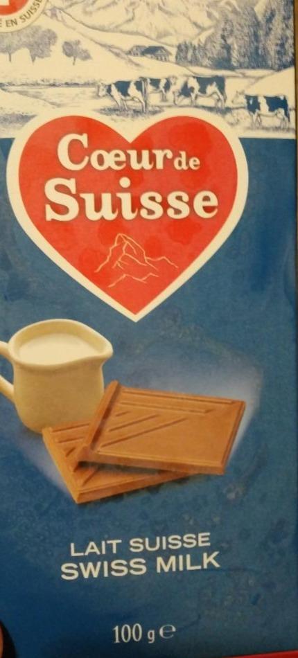 Фото - Молочний шоколад Coeur de Suisse