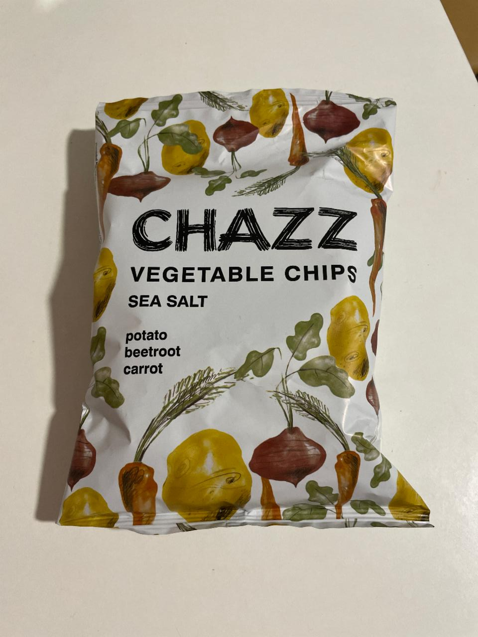Фото - Чіпси овочеві з морською сіллю Vegetable Chips Sea Salt Chazz