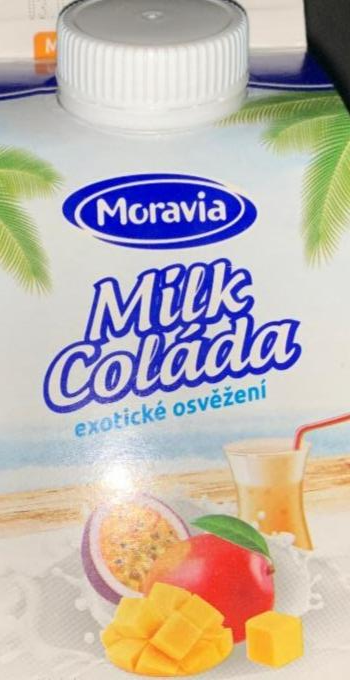 Фото - Напій йогуртовий Moravia Milkcoláda манго і маракуйя Moravia