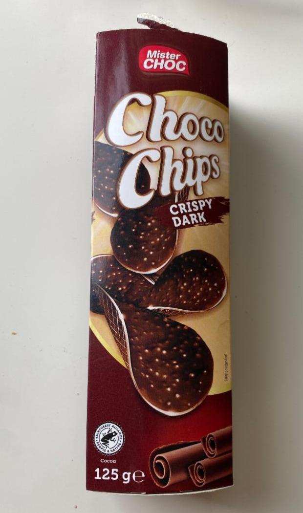 Фото - Чіпси шоколадні Choco Chips Crispy Dark Mister Choc