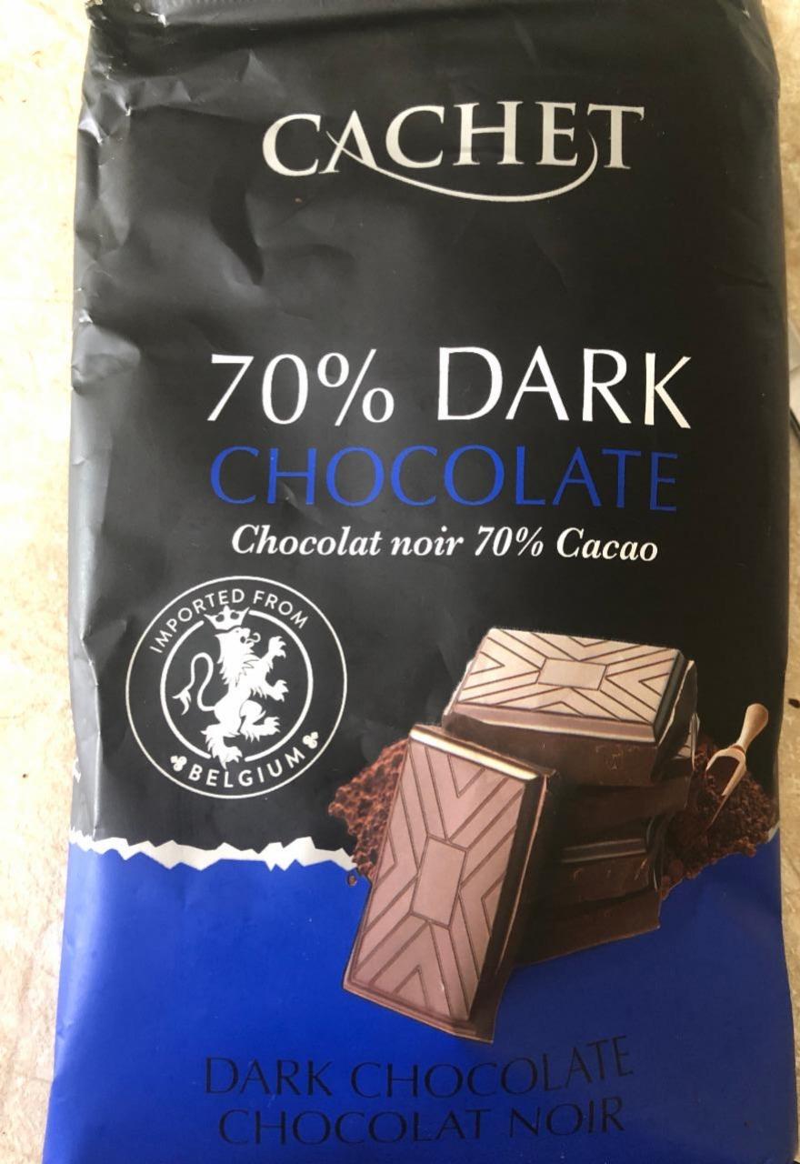 Фото - Шоколад Dark Chocolate Черный Шоколад 70% какао Cachet