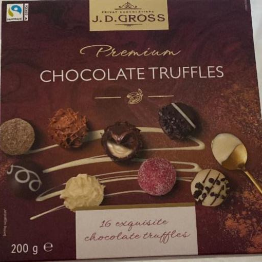 Фото - Цукерки шоколадні Premium Chocolate Truffles J. D. Gross