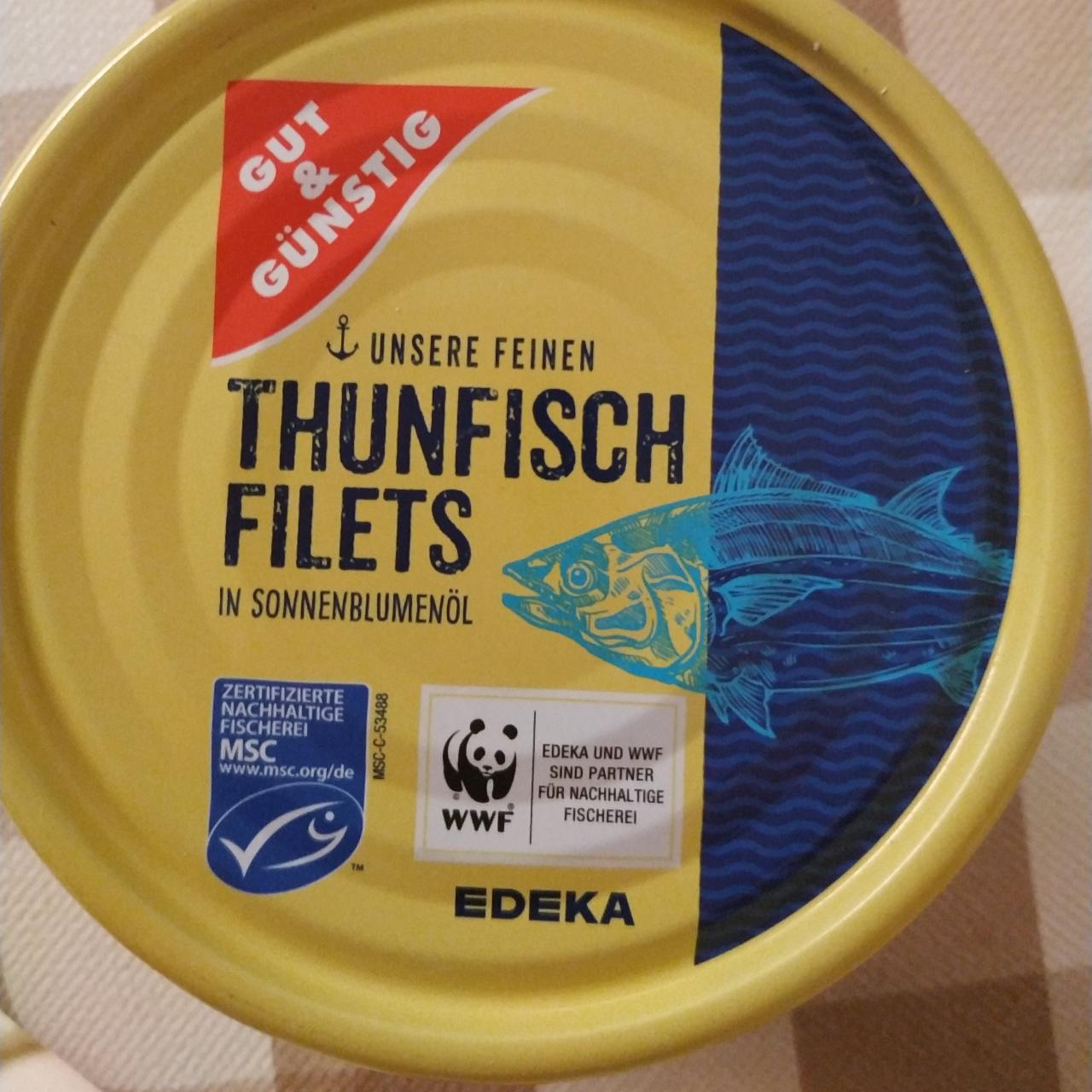 Фото - Тунець в олії Tunfisch filets Edeka