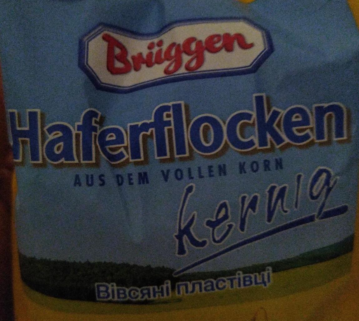Фото - Вівсяні пластівці Haferflocken kernig Brüggen