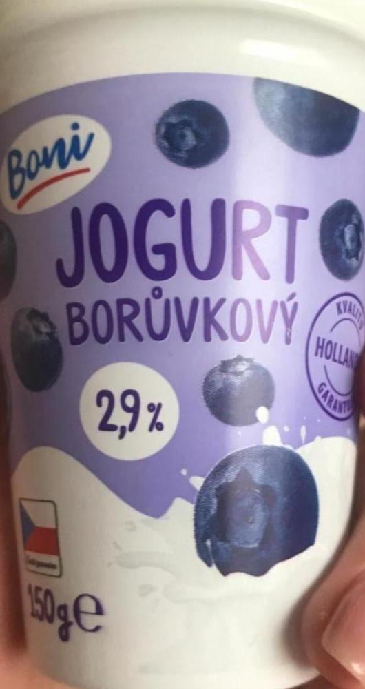 Фото - Чорничний йогурт 2,9% Boni