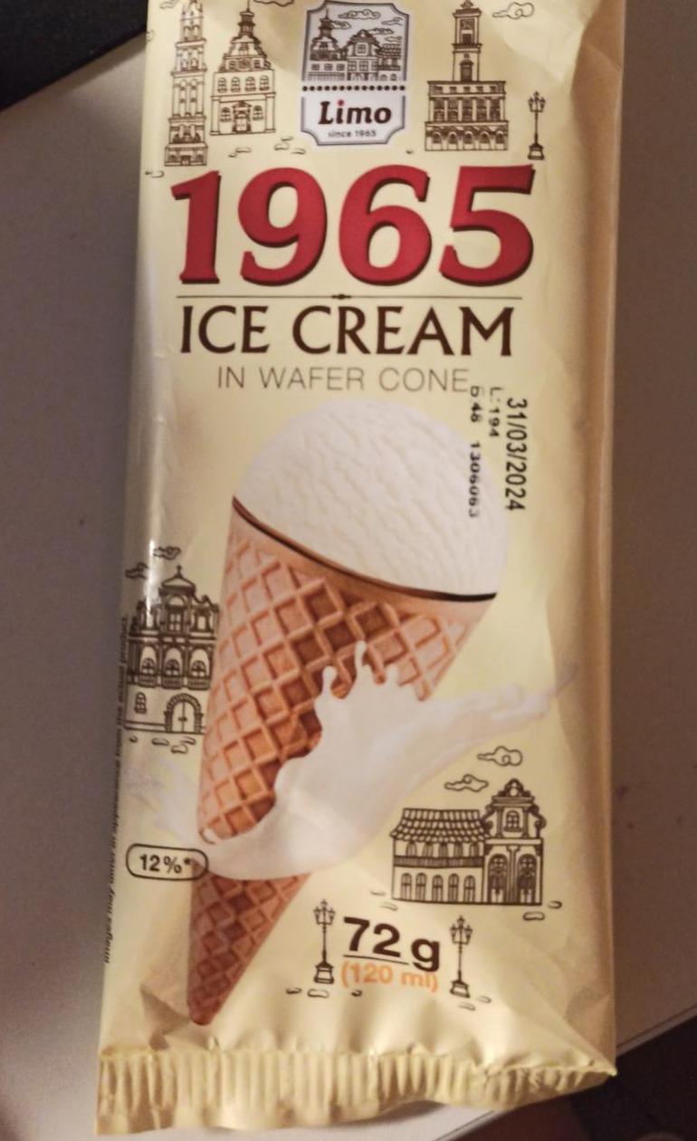 Фото - Морозиво у вафельному ріжку Пломбір 1965 Limo Лімо