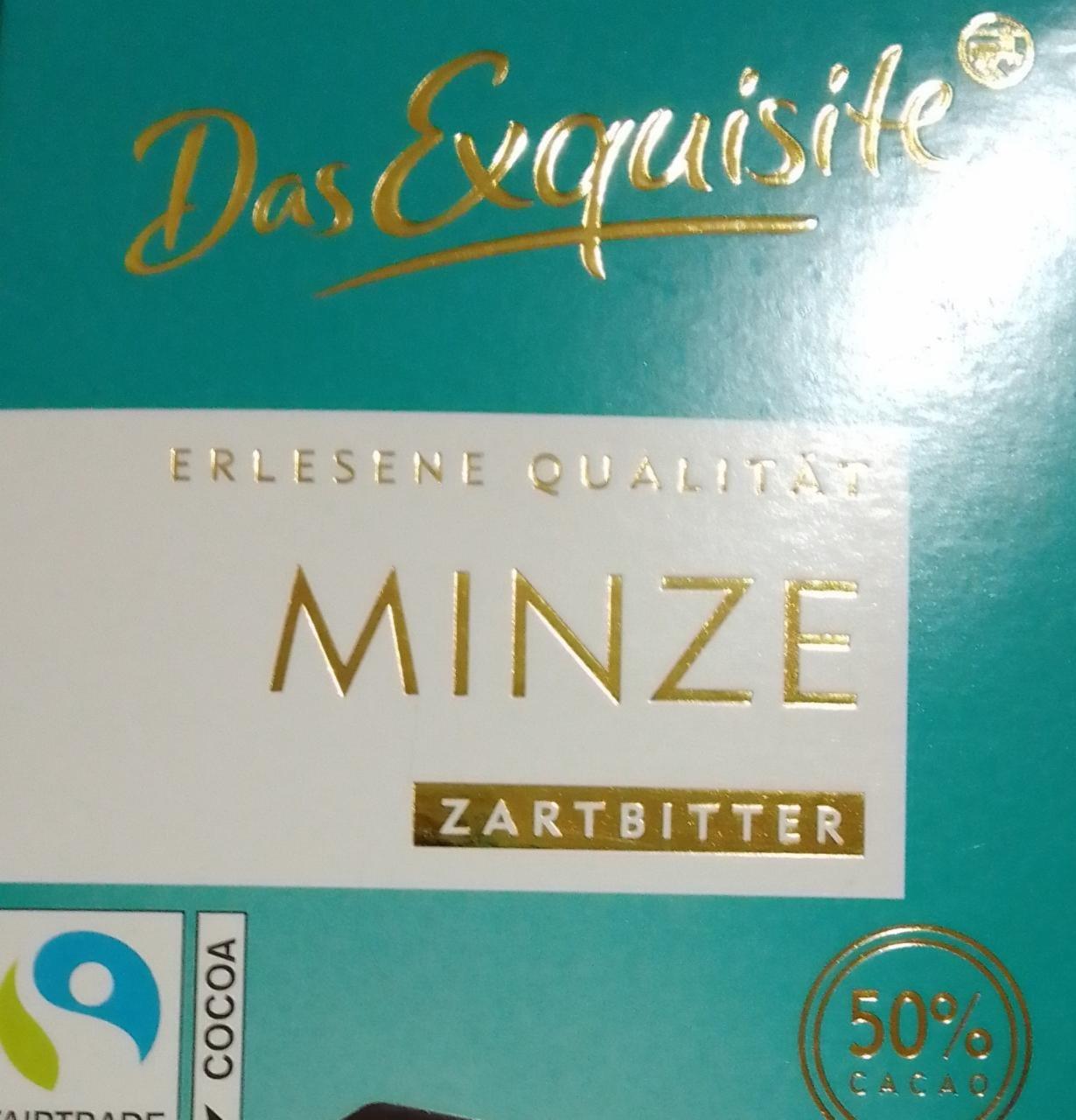 Фото - Minze Zartbitter Schokolade 50% cacao Das Exquisite