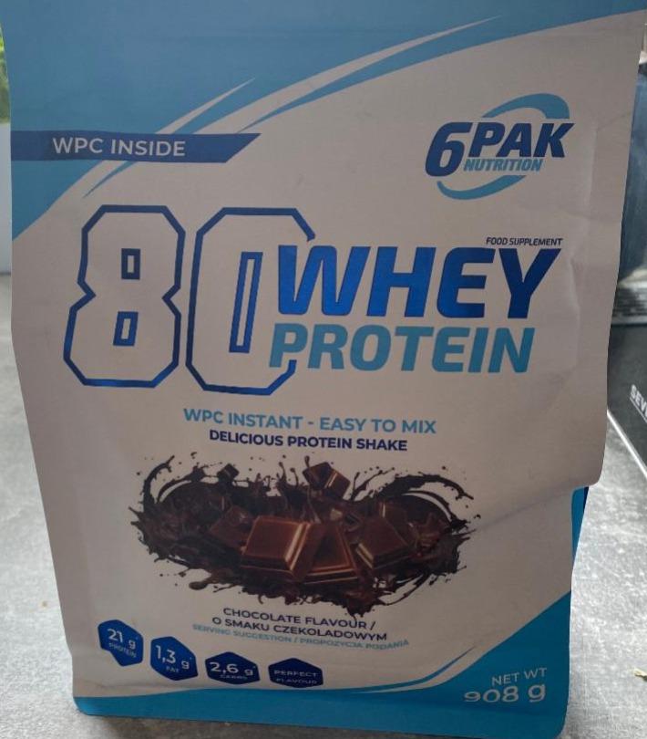Фото - 80 Whey protein Chocolate flavour 6PAK Nutrition