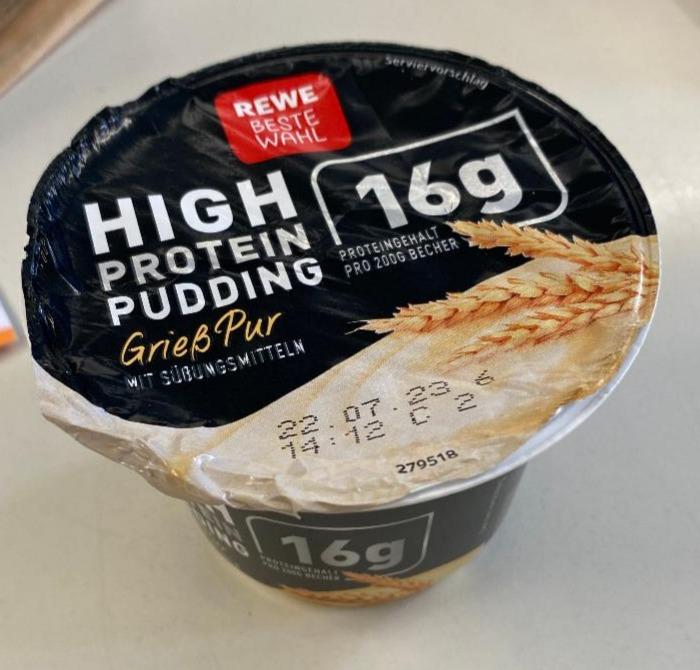Фото - High protein pudding 16 g proteingehalt GrießPur Rewe