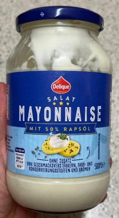 Фото - Salat Mayonnaise mit 50% Rapsöl Delique