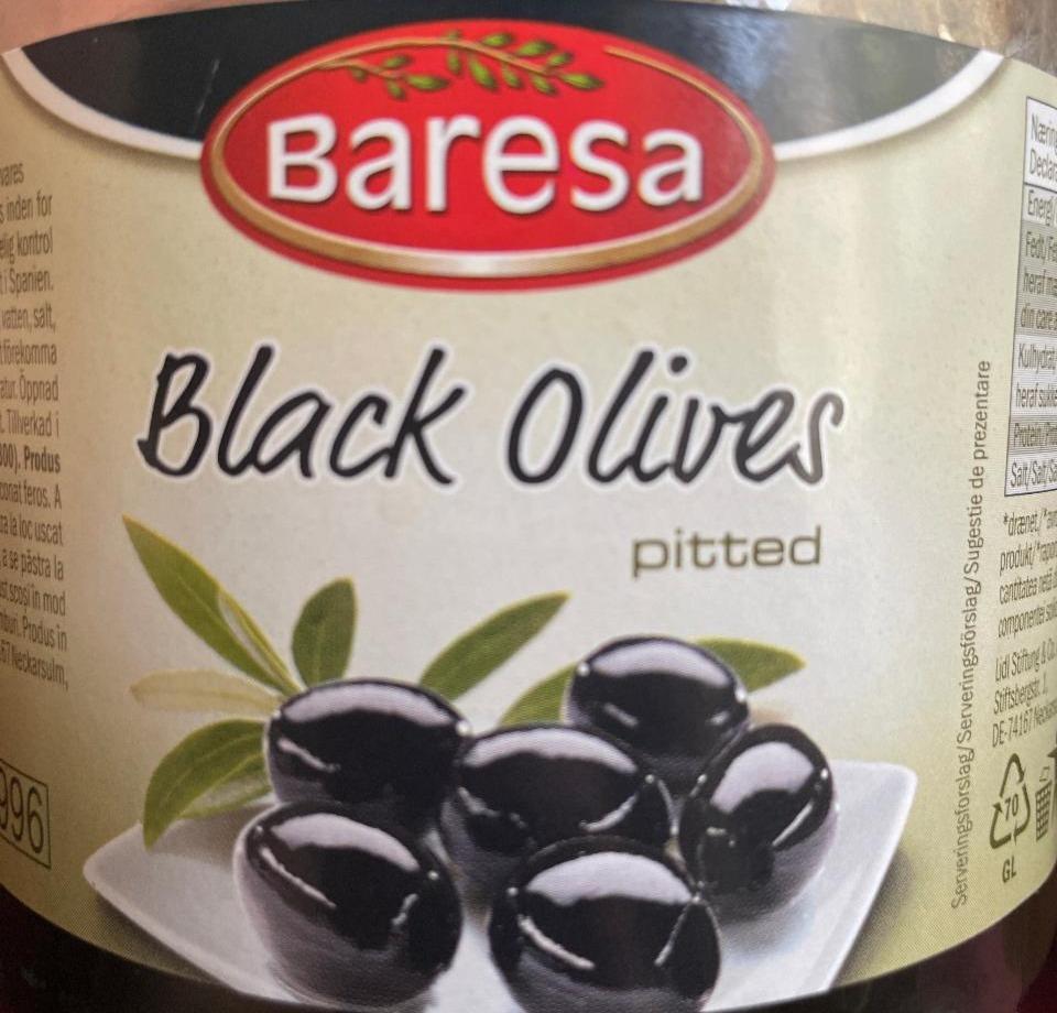 Фото - Оливки чорні без кісточки в розсолі Baresa