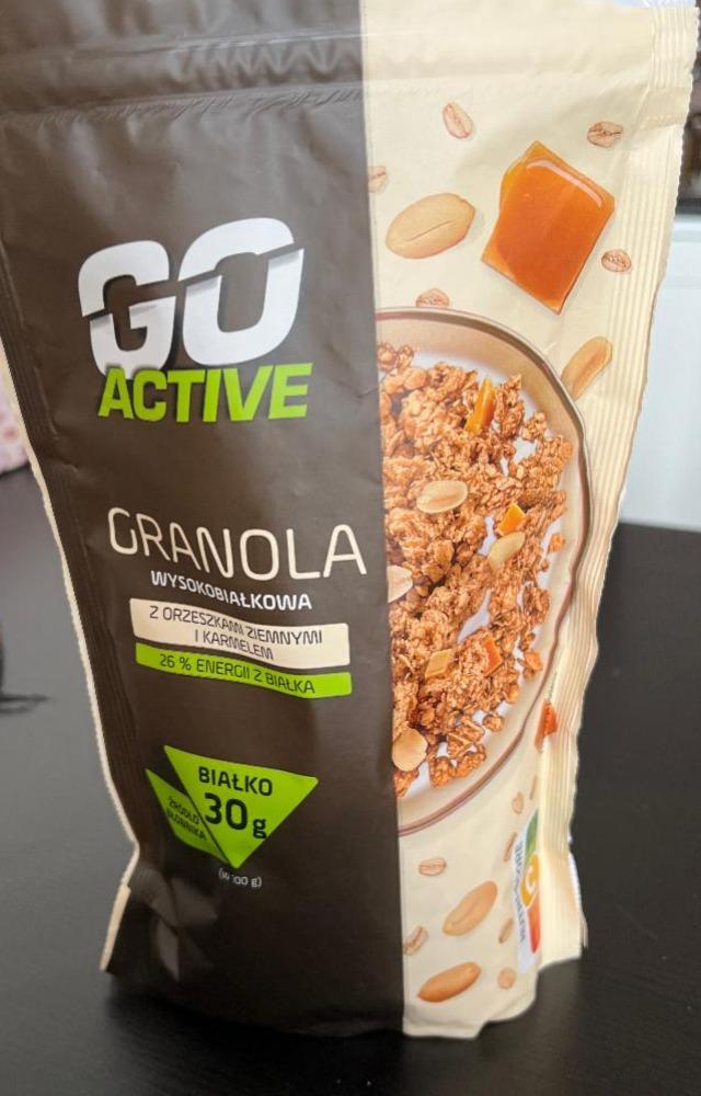 Фото - Гранола білкова з арахісом та карамеллю Granola Go Active
