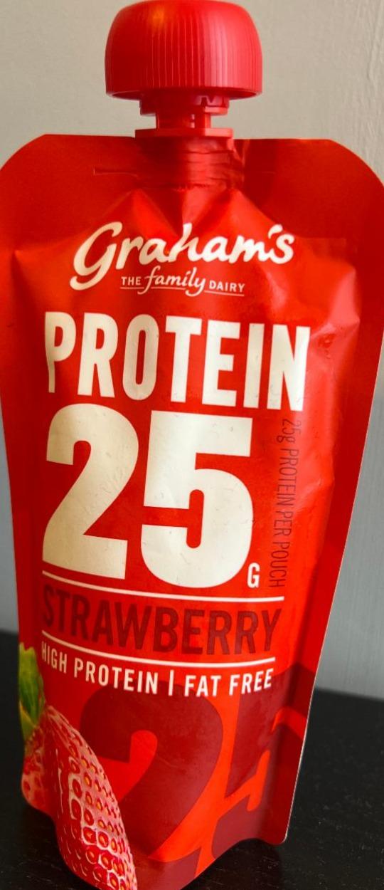 Фото - Protein 25 Strawberry high protein Graham's The Family Dairy
