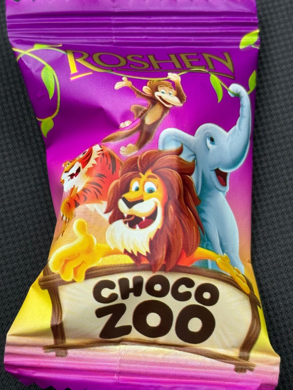 Фото - Цукерки шоколадні з кремово-молочною начинкою Choco Zoo Рошен Roshen