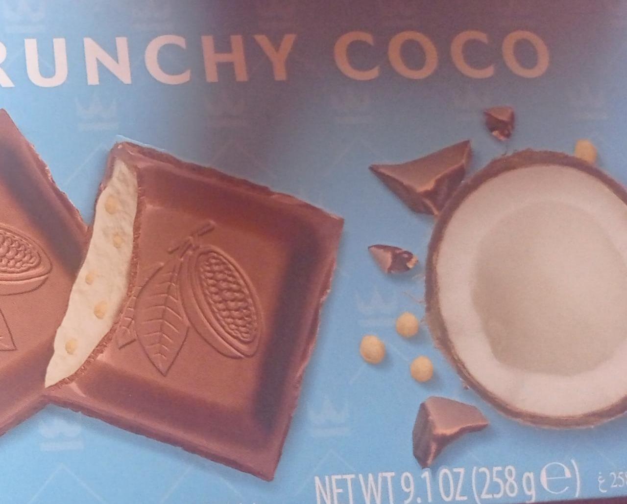Фото - Молочний шоколад Crunchy Coco з начинкою Wawel