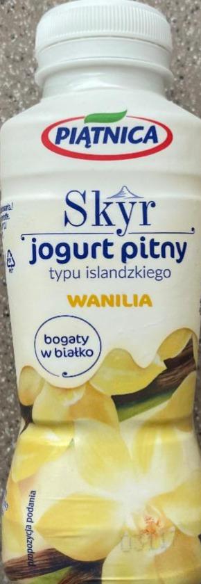 Фото - Питний ісландський йогурт Skyr ванільний Piątnica