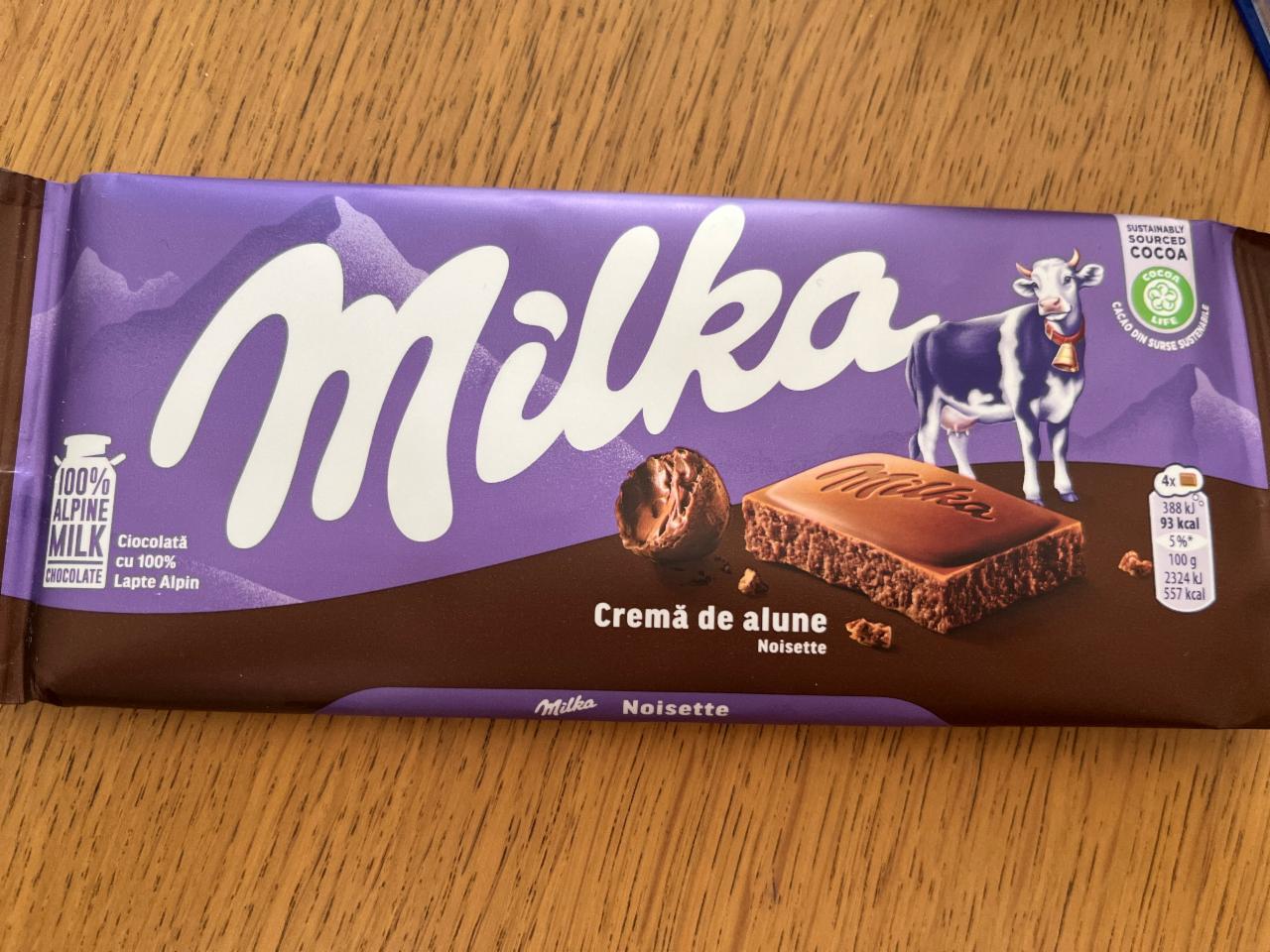 Фото - Шоколад з горіховим кремом Milka