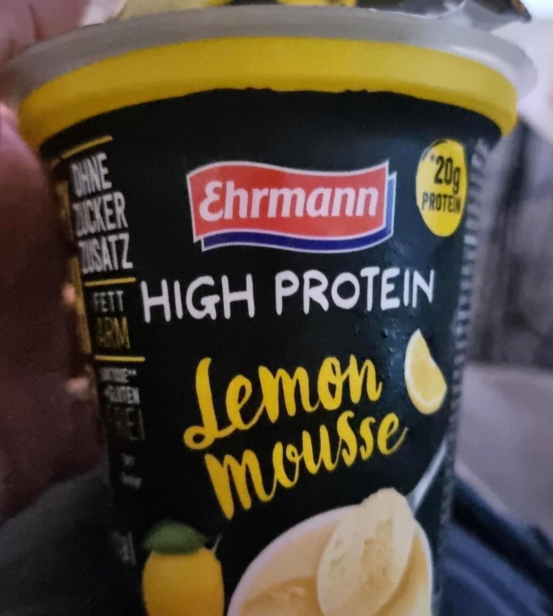 Фото - Лимонний мус High Protein Ehrmann