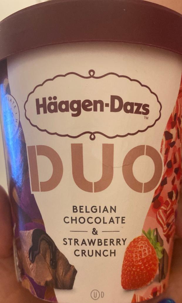 Фото - Морозиво Belgian Chocolate & Strawberry Crunch Häagen-Dazs
