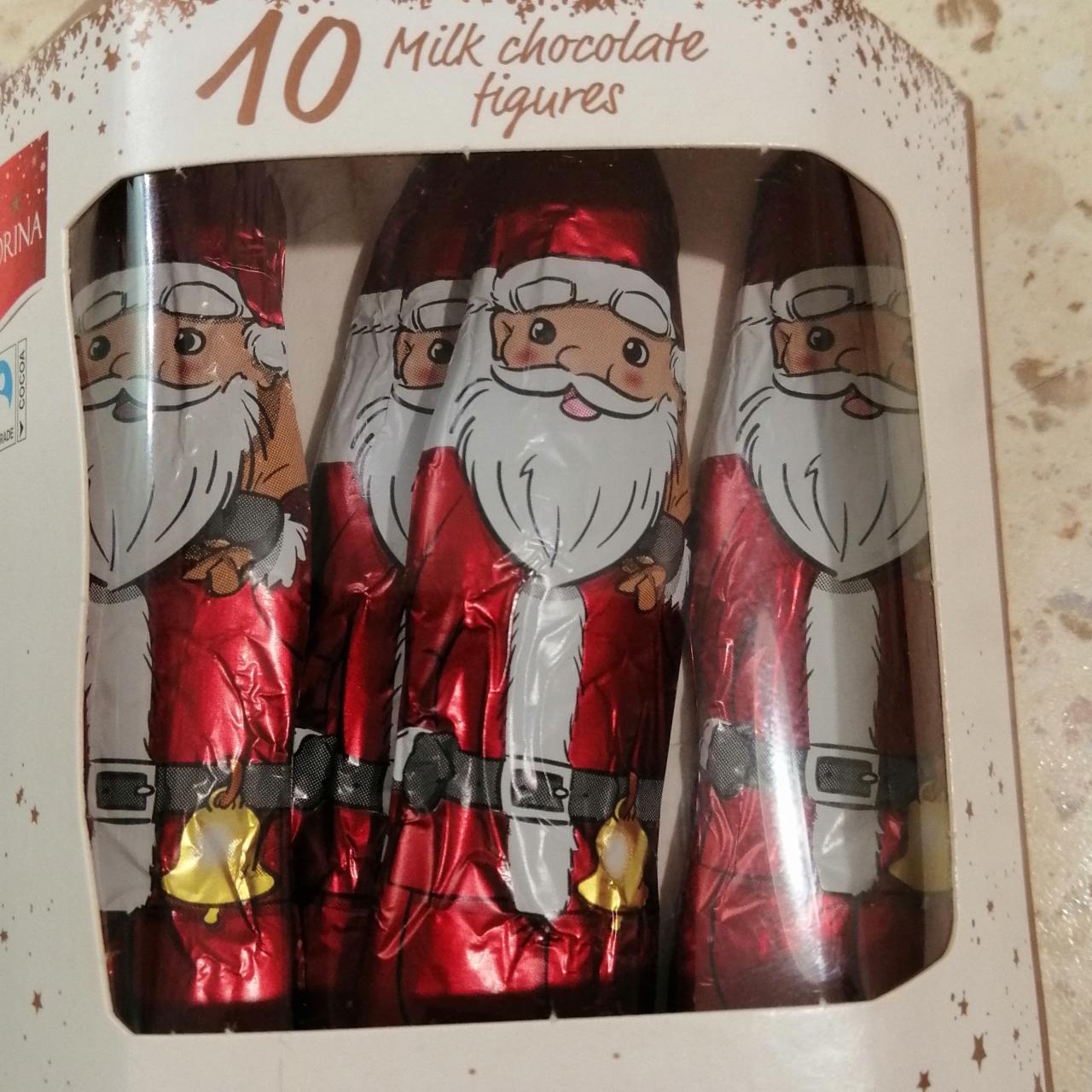 Фото - Шоколадні фігурки 10 Christmas Figures Milk Chocolate Favorina