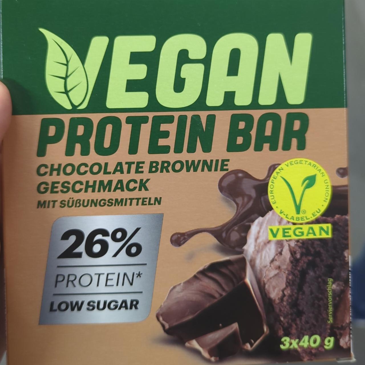 Фото - Батончик протеїновий Chocolate Brownie Vegan Protein Bar Ironmaxx Nutrition