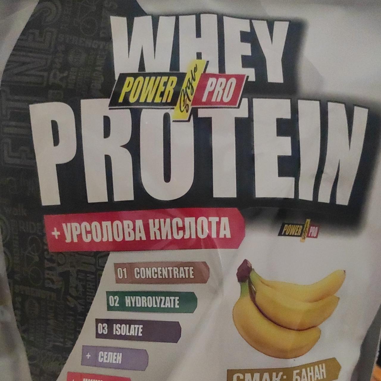 Фото - Протеїн зі смаком банану Whey Protein Power Pro