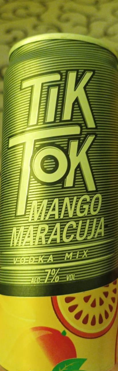 Фото - Напій слабоалкогольний 7% сильногазований Mango-maracuja ТiК ТoК
