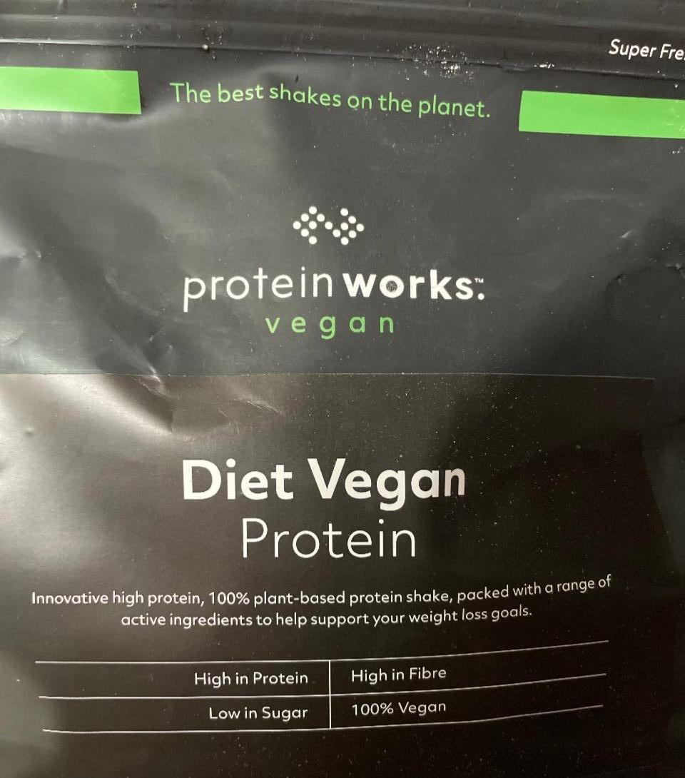 Фото - Протеїн Diet Vegan Ванільний крем The Protein Works