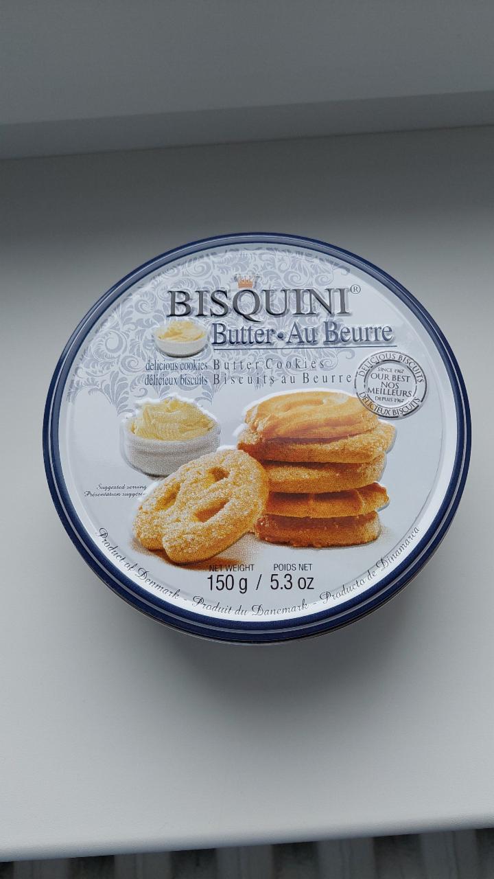 Фото - Печиво здобне Butter Au Beurre Danish Butter Cookies Bisquini